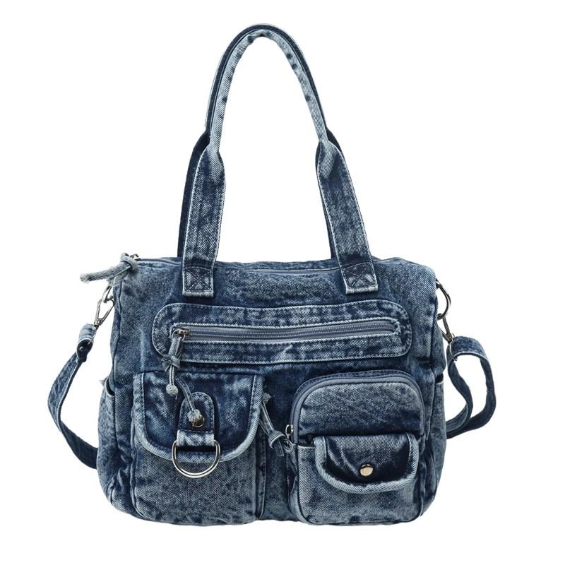 Сумка-кросбоді в джинсовому стилі для жінок – Вінтажна плечова сумка з кількома кишенями, регульований ремінь – Ідеально для повсякденних та вуличних образів темно-синього кольору
Сумка-кросбоді в джинсовому стилі для жінок – Вінтажна плечова сумка з кількома кишенями, регульований ремінь – Ідеально для повсякденних та вуличних образів темно-синього кольору