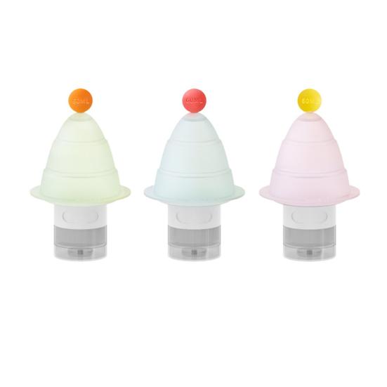 3 шт. 60/90 мл складная бутылка для путешествий в виде дерева, герметичная, многоразовая, для крема для лица, лосьона, солнцезащитного крема, силиконовая бутылка для хранения, портативная, многоразовая, пустая 60ML