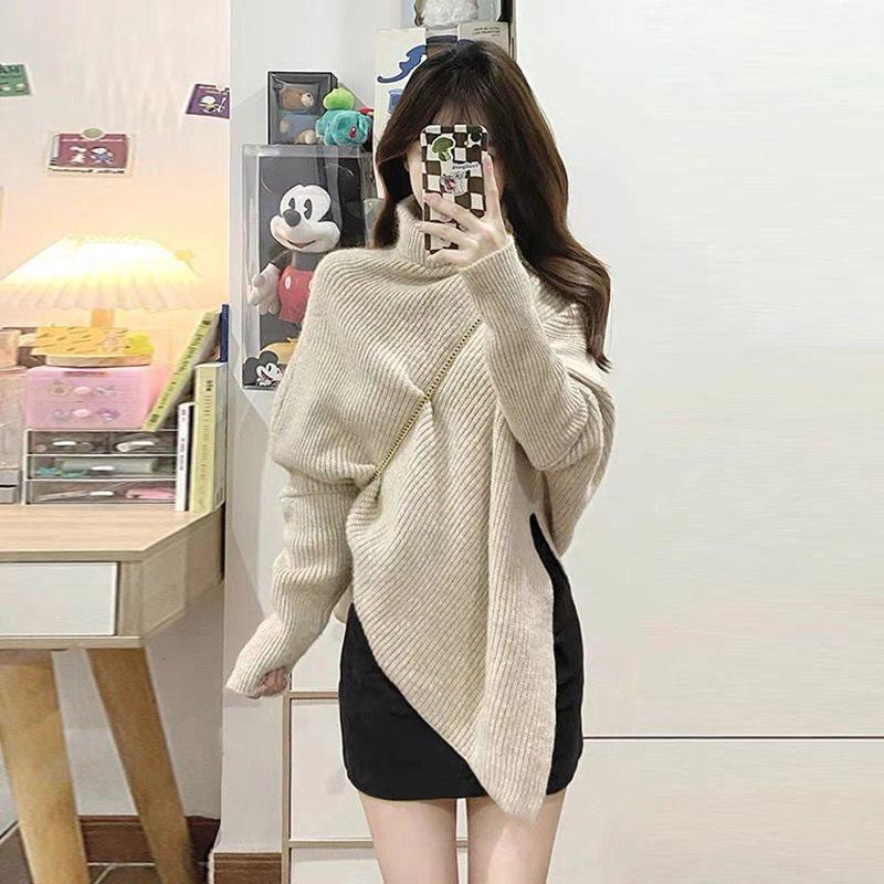 Irregular High Neck Slim Fit Retro Sweater - Women s Korean Style Winter Knitted Top XL (recommended for 70-80 kg)
Irregular High Neck Slim Fit Retro Sweater - Women s Korean Style Winter Knitted Top XL (recommended for 70-80 kg)