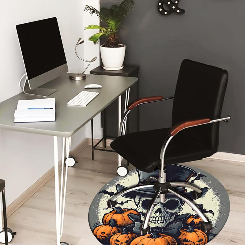 1pc Office Carpet Chair Mats Halloween Skull with Top Hat and Pumpkins Perfect for Decorating Office Chairs, Living Rooms, Or Bedrooms.YDT040 80cm by 80cm
1pc Office Carpet Chair Mats Halloween Skull with Top Hat and Pumpkins Perfect for Decorating Office Chairs, Living Rooms, Or Bedrooms.YDT040 80cm by 80cm