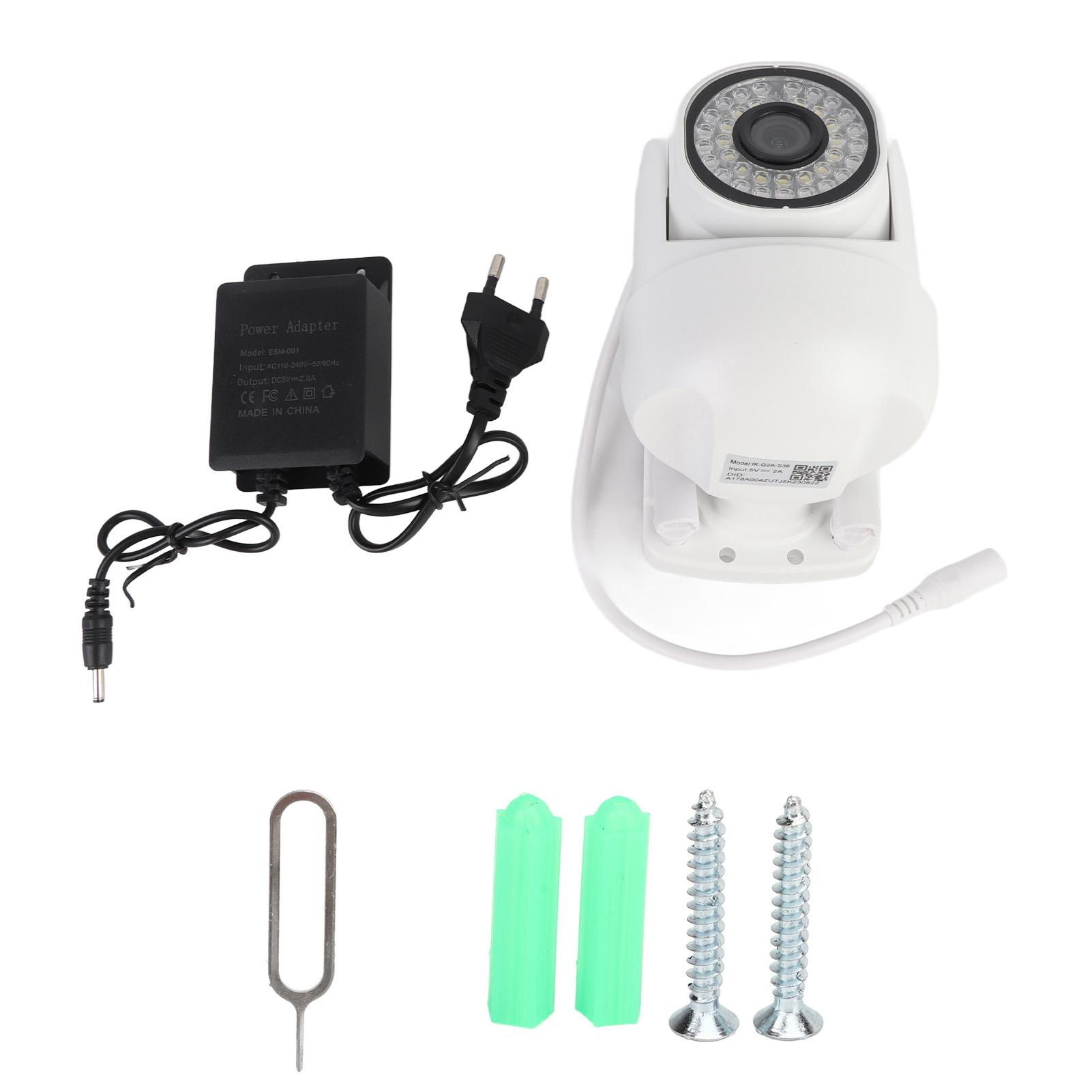 1080P Security Camera Full Color Universal Adjustment 2MP Motion Detection Camera Wireless EU Plug
1080P Security Camera Full Color Universal Adjustment 2MP Motion Detection Camera Wireless EU Plug