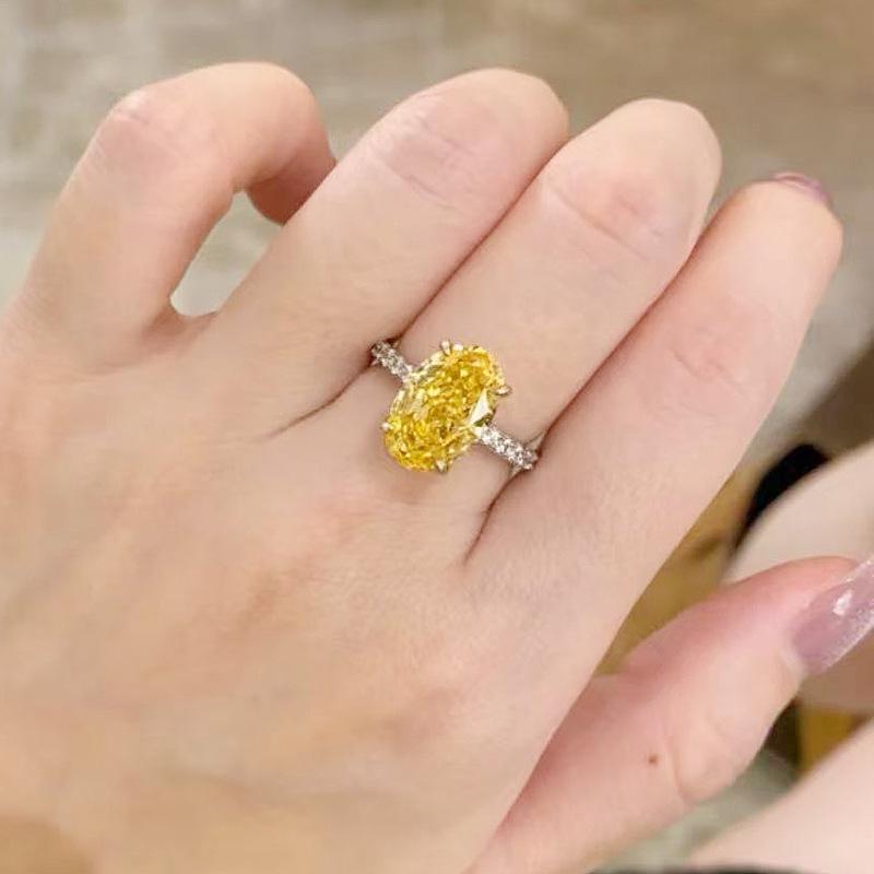 Xiancan Jewelry 2021 Oval Radiant Ring: 925 Silver with High-Carbon Diamond for Women. Size 9
Xiancan Jewelry 2021 Oval Radiant Ring: 925 Silver with High-Carbon Diamond for Women. Size 9