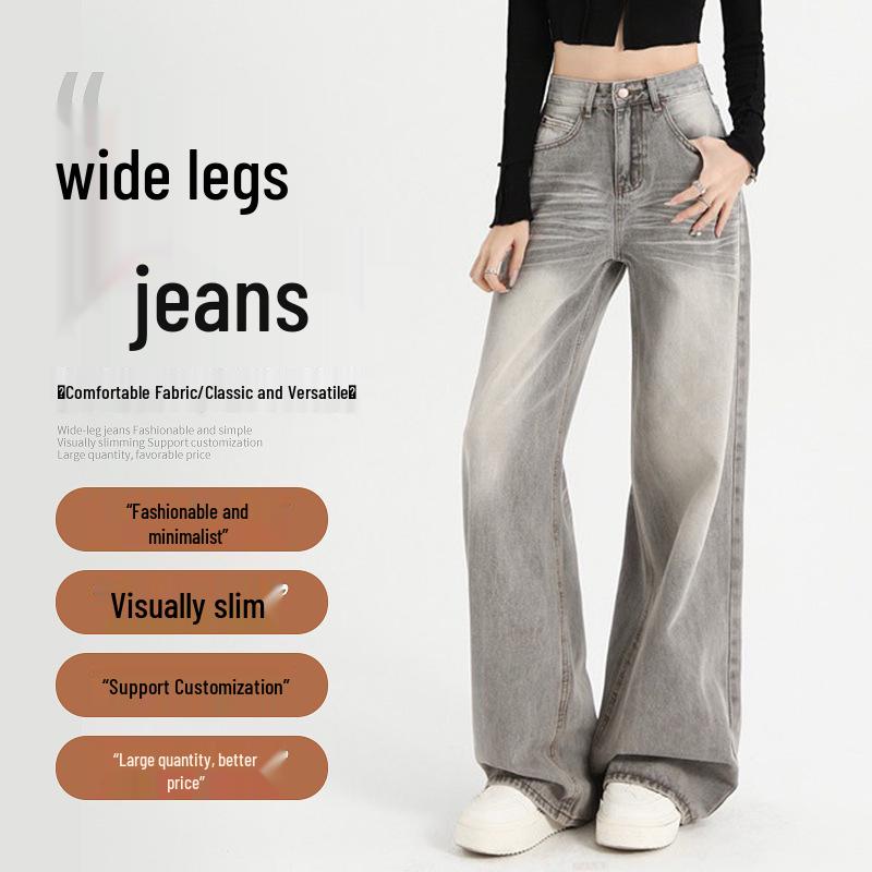 Women s High-Waist Mocha Grey Wide-Leg Jeans - Autumn 2025 Large
Women s High-Waist Mocha Grey Wide-Leg Jeans - Autumn 2025 Large