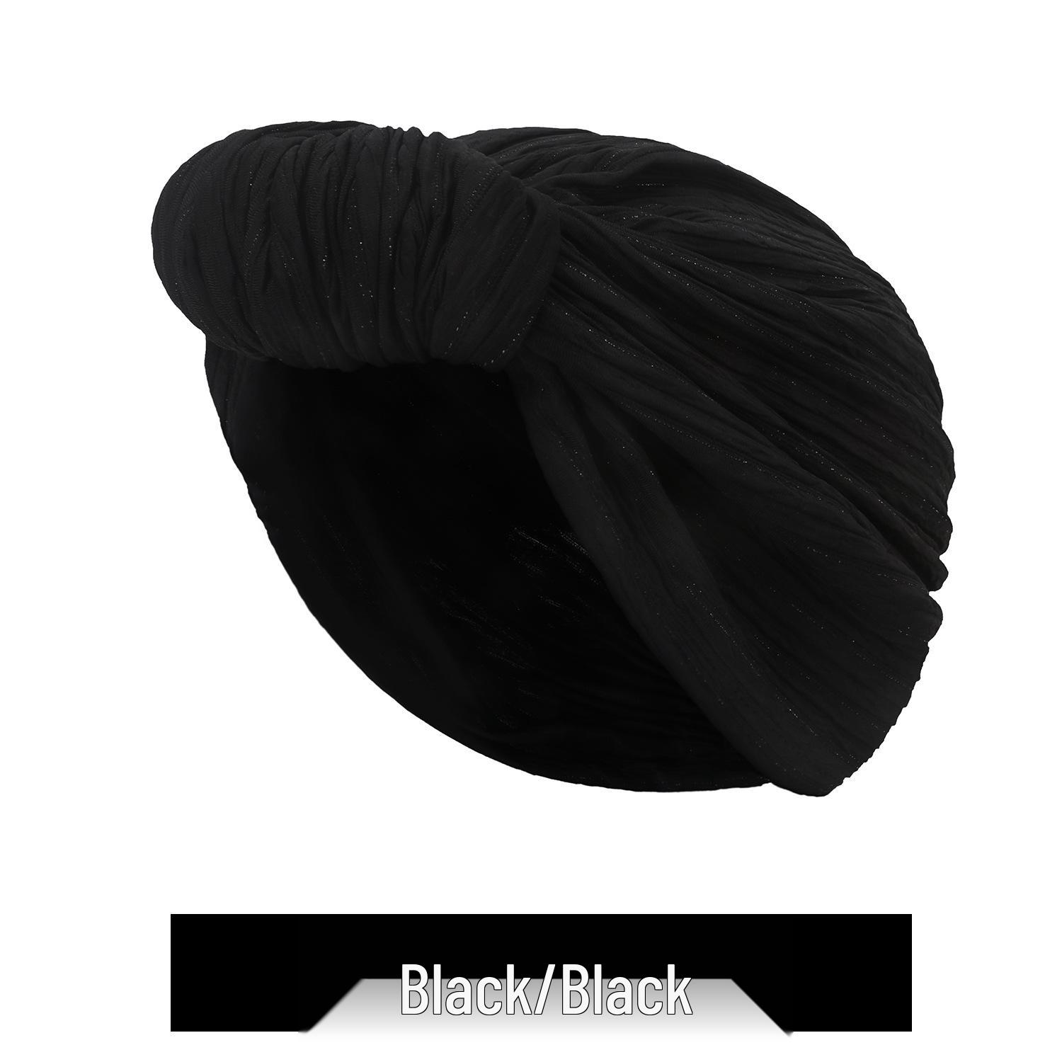 Silver Thread Knotted Headscarf Hat: 2022 Autumn/Winter European & American Fashion. One Size
Silver Thread Knotted Headscarf Hat: 2022 Autumn/Winter European & American Fashion. One Size