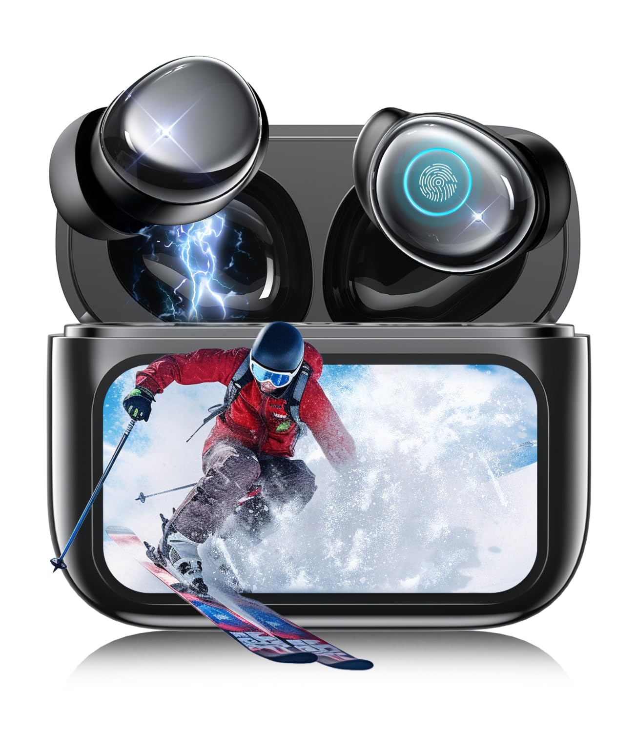 Bluetooth Wireless Earphones Breakthrough Bluetooth Multifunctional Bluetooth Earphones with Up to 60 Hours Sleep 5 EQ Clear Sound Fast Low Instant чорний
Bluetooth Wireless Earphones Breakthrough Bluetooth Multifunctional Bluetooth Earphones with Up to 60 Hours Sleep 5 EQ Clear Sound Fast Low Instant чорний