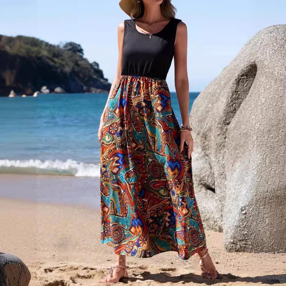 2024 Spring/Summer Women s Romantic Floral Print Midi Dress - European & American Fashion L
2024 Spring/Summer Women s Romantic Floral Print Midi Dress - European & American Fashion L