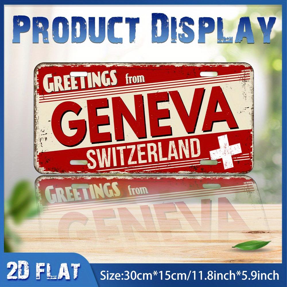 D Flat pc Vintage Aluminum Metal Sign Greetings from Geneva Switzerland UV Printed x cm Red White Swiss Fla 15x30cm(5.9x7.8inch)
D Flat pc Vintage Aluminum Metal Sign Greetings from Geneva Switzerland UV Printed x cm Red White Swiss Fla 15x30cm(5.9x7.8inch)