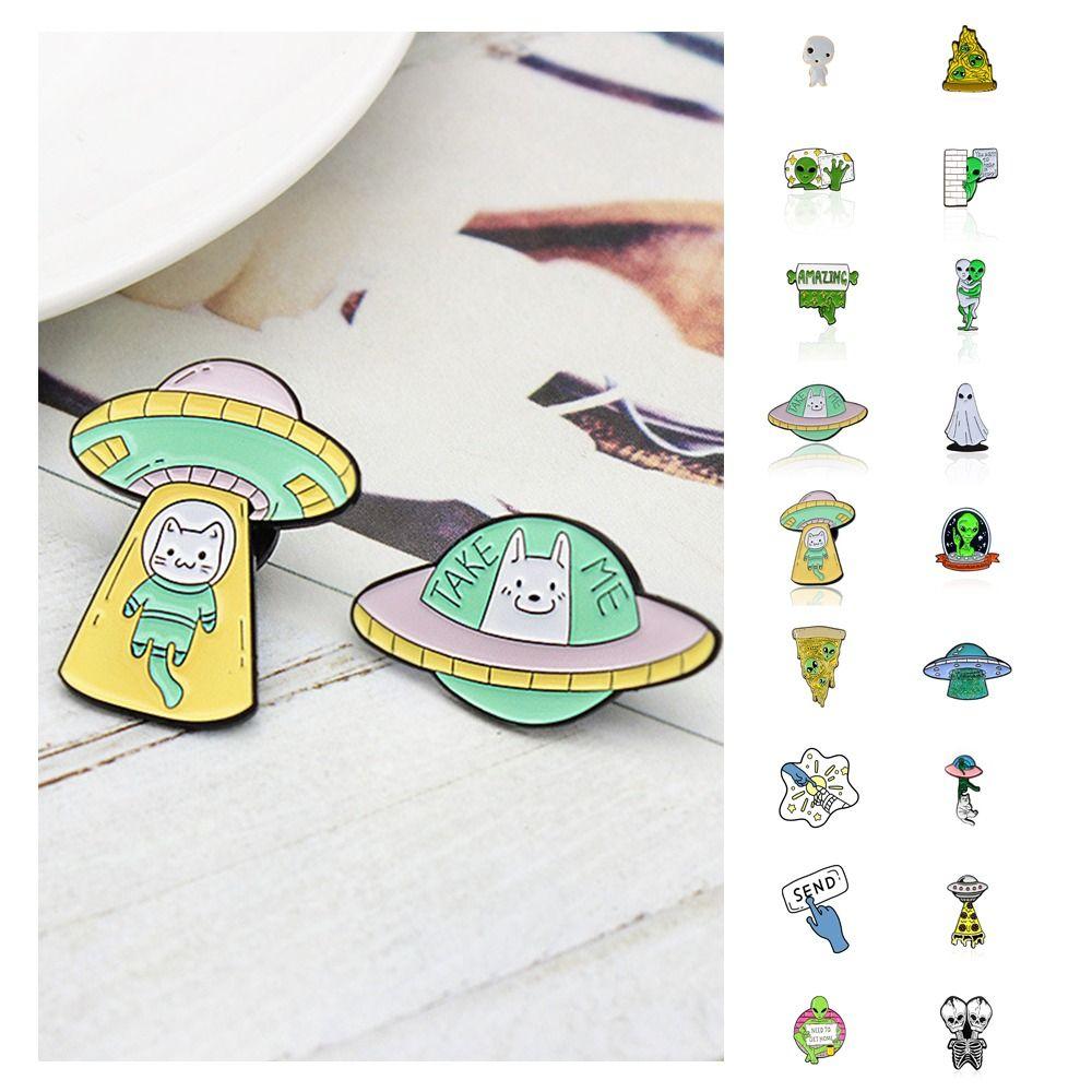 Zinc Zinc Alloy Cartoon Ghost Alien Pin UFO Spaceship Enamel Breastpin Exquisite Universe Badges Blouses
Zinc Zinc Alloy Cartoon Ghost Alien Pin UFO Spaceship Enamel Breastpin Exquisite Universe Badges Blouses