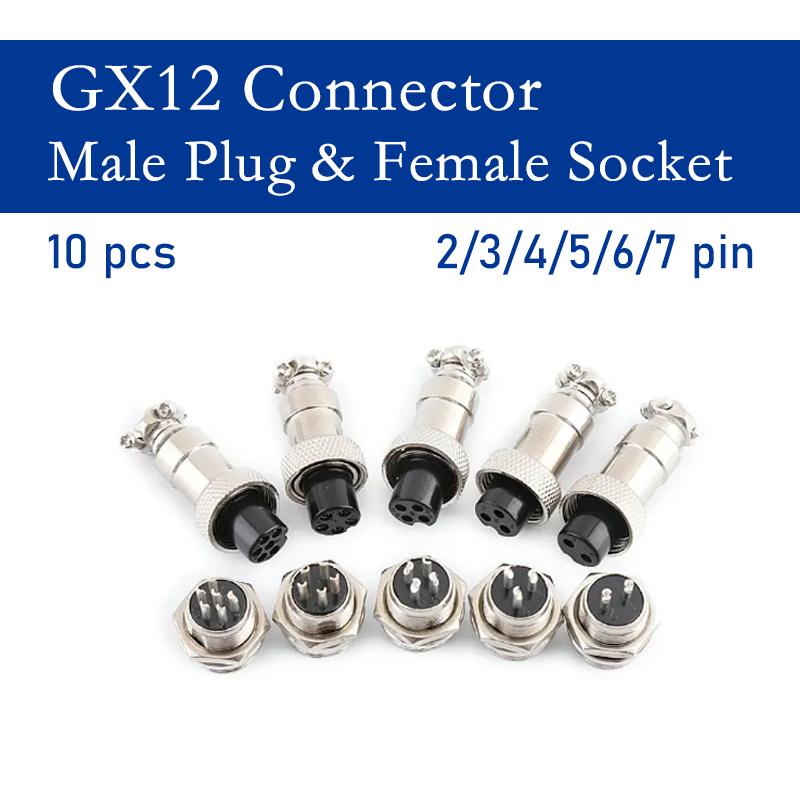 Connector GX12 small metal aviation socket 2P 3/4/5/6/7pin electric cable terminal fixed type and Rear Nut type Female&male
Connector GX12 small metal aviation socket 2P 3/4/5/6/7pin electric cable terminal fixed type and Rear Nut type Female&male