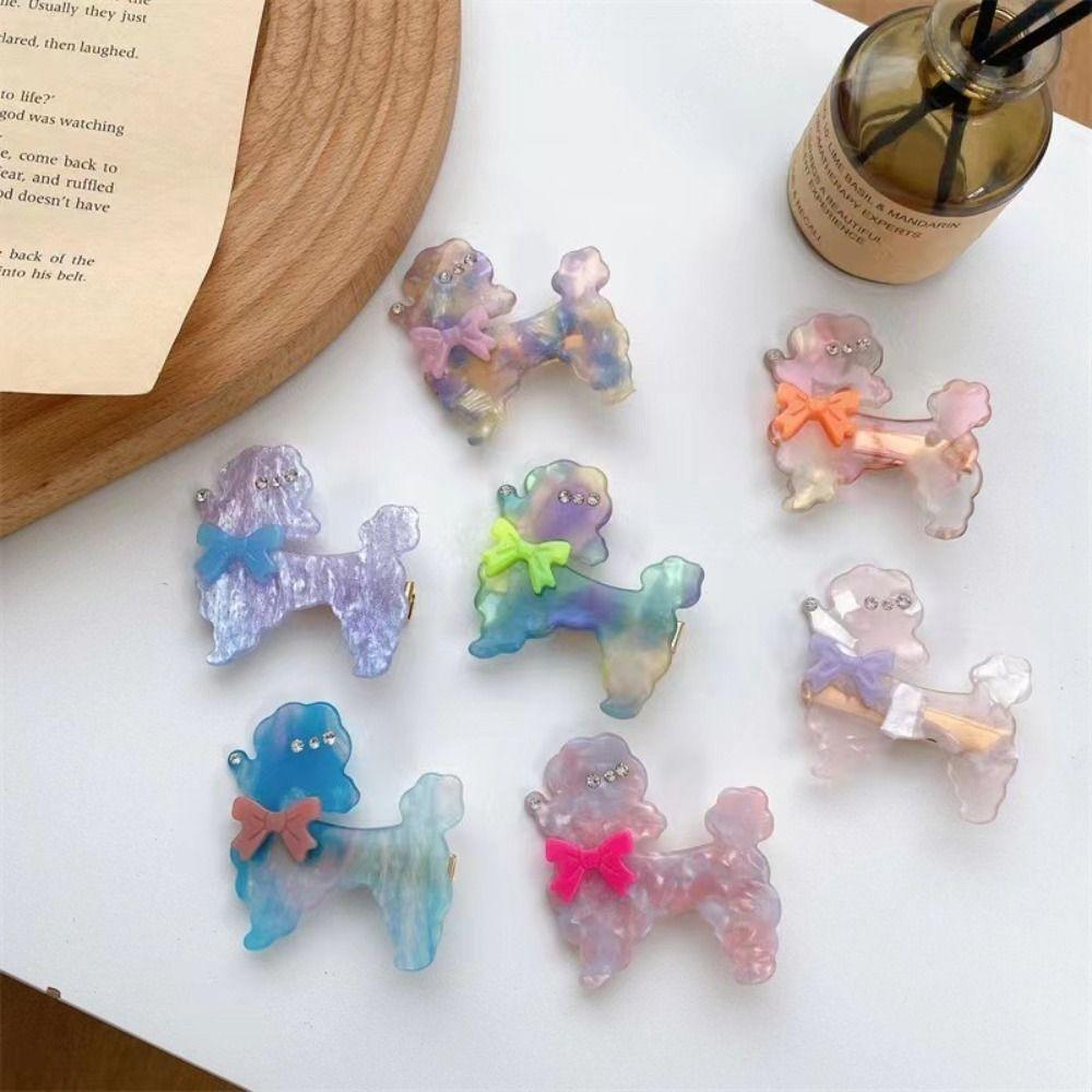 Temperament Bow Ins Korean Style Hair Clips Acetic Acid Cartoon Diamond Dog Acetate Duckbill Clips
Temperament Bow Ins Korean Style Hair Clips Acetic Acid Cartoon Diamond Dog Acetate Duckbill Clips