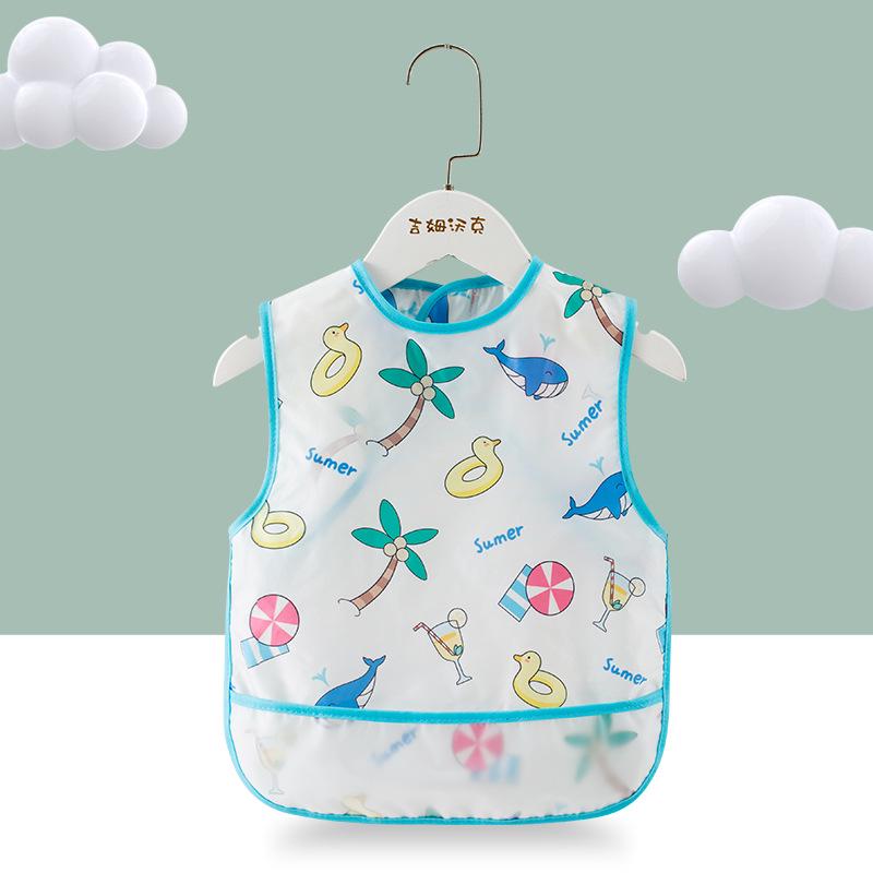 Детский водонепроницаемый слюнявчик-фартук без рукавов с карманом для риса Size 90 (0-2 years)
Детский водонепроницаемый слюнявчик-фартук без рукавов с карманом для риса Size 90 (0-2 years)