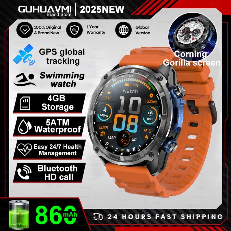 New GPS Track Smart Watch Men 5ATM Waterproof 4GB Memory Support TWS Compass Heart Rate 860mAh Battery BT Call Smartwatches GPS smart watch помаранчевий
New GPS Track Smart Watch Men 5ATM Waterproof 4GB Memory Support TWS Compass Heart Rate 860mAh Battery BT Call Smartwatches GPS smart watch помаранчевий