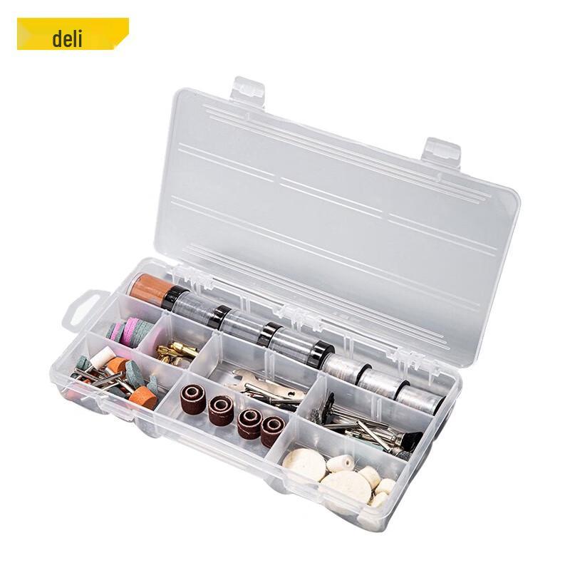 Deli Rotary Tool Kit CN plug (adapter included) 276-piece Set
Deli Rotary Tool Kit CN plug (adapter included) 276-piece Set