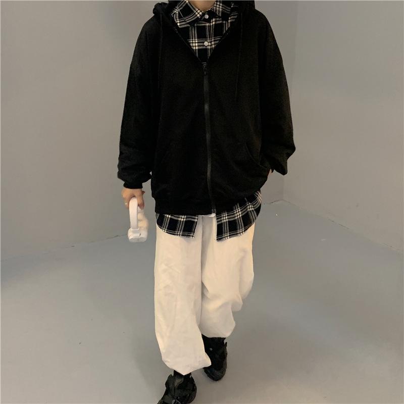 Женские толстовки с капюшоном, однотонные толстовки с карманами на молнии, Harajuku, корейские толстовки с длинными рукавами, уличная одежда, повседневный топ M чёрный
Женские толстовки с капюшоном, однотонные толстовки с карманами на молнии, Harajuku, корейские толстовки с длинными рукавами, уличная одежда, повседневный топ M чёрный