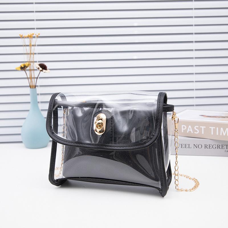 Transparent printed chain lock small square bag new trend niche women s bag чёрный
Transparent printed chain lock small square bag new trend niche women s bag чёрный