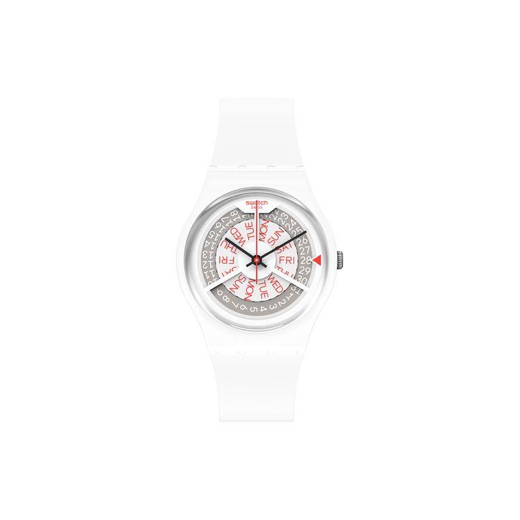 Swatch Gent Series Quartz Movement Calendar Luminous Trendy Waterproof Sports Watch 39.2Mm White Dial Plastic Case Silicone Strap Unisex Watches GW717 White
Swatch Gent Series Quartz Movement Calendar Luminous Trendy Waterproof Sports Watch 39.2Mm White Dial Plastic Case Silicone Strap Unisex Watches GW717 White