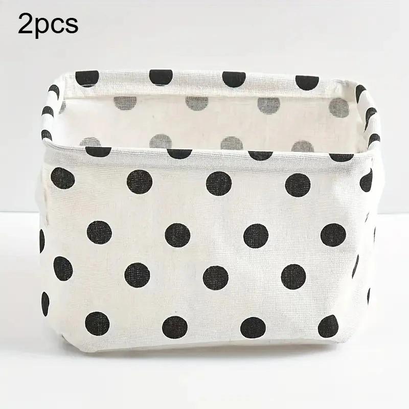 2pcs Cotton And Linen Desktop Storage Box Small Foldable Canvas Storage Basket With Handle Small Fresh Waterproof Storage Basket
2pcs Cotton And Linen Desktop Storage Box Small Foldable Canvas Storage Basket With Handle Small Fresh Waterproof Storage Basket