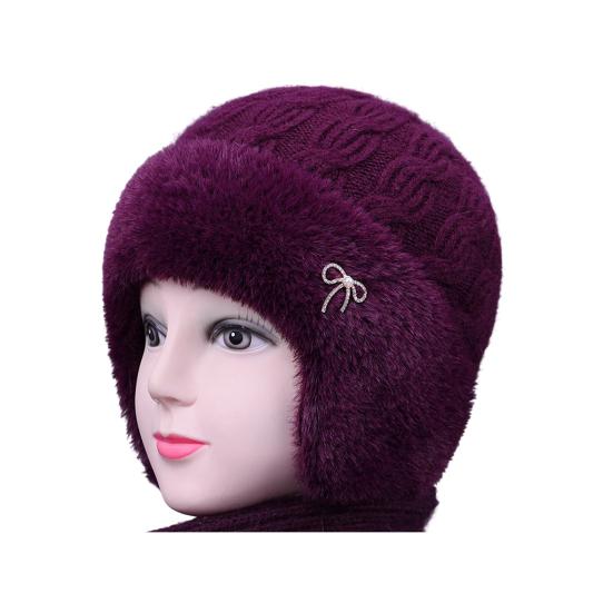Knitted Hat Moisture-Wicking Breathable Warm Fleece Lined Double Layer Cold Weather Hat Versatile Winter Cap темно-фіолетовий колір
Knitted Hat Moisture-Wicking Breathable Warm Fleece Lined Double Layer Cold Weather Hat Versatile Winter Cap темно-фіолетовий колір