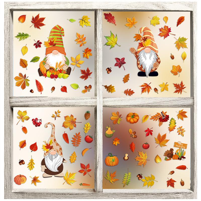 Thanksgiving Dwarf Faceless Dwarf Turkey Sticker Thanksgiving Static Sticker Leaf Showcase Window Sticker 20*30cm*6PCS
Thanksgiving Dwarf Faceless Dwarf Turkey Sticker Thanksgiving Static Sticker Leaf Showcase Window Sticker 20*30cm*6PCS