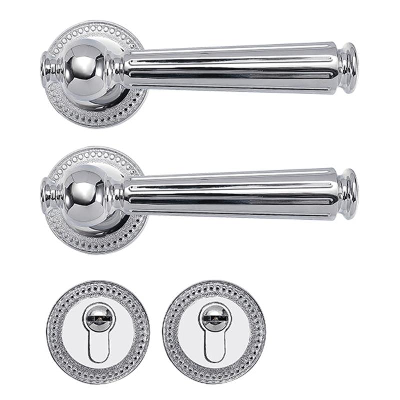 Vintage Stainless Steel Door Handle Set With Lock and Key for Bedroom and Bathroom Stainless Steel Construction срібний
Vintage Stainless Steel Door Handle Set With Lock and Key for Bedroom and Bathroom Stainless Steel Construction срібний