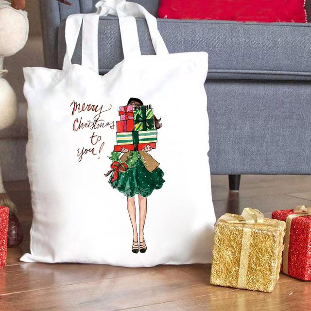 MAMA mom Merry Christmas Women Shopper Bag New Year Holiday female Tote bag Large College Cartoon Shopping Shoulder bag 34*42cm
MAMA mom Merry Christmas Women Shopper Bag New Year Holiday female Tote bag Large College Cartoon Shopping Shoulder bag 34*42cm