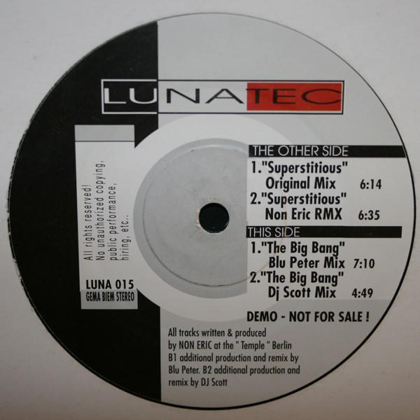 12inch Record LUXOR - Superstitious / The Big Bang LUNA015 Lunatec 1995 Germany Dance & Electronica Used
12inch Record LUXOR - Superstitious / The Big Bang LUNA015 Lunatec 1995 Germany Dance & Electronica Used