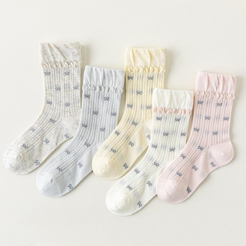 5Pairs/set Baby Socks Summer Soft Cotton Comfortable Bow Breathable Socks Kids Girls Knitted Cute Polka Children Socks Sets M
5Pairs/set Baby Socks Summer Soft Cotton Comfortable Bow Breathable Socks Kids Girls Knitted Cute Polka Children Socks Sets M