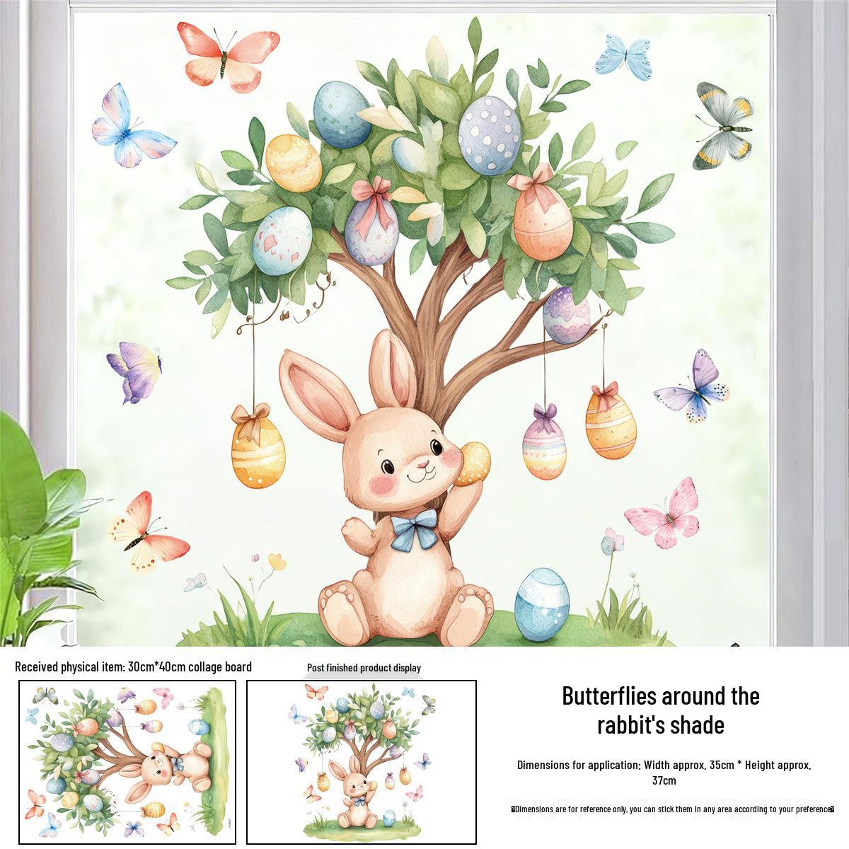 Easter Butterfly & Rabbit Static Window Clings - 2026 Decorative Stickers for Glass & Cabinets FHJ2623-JD (static)
Easter Butterfly & Rabbit Static Window Clings - 2026 Decorative Stickers for Glass & Cabinets FHJ2623-JD (static)