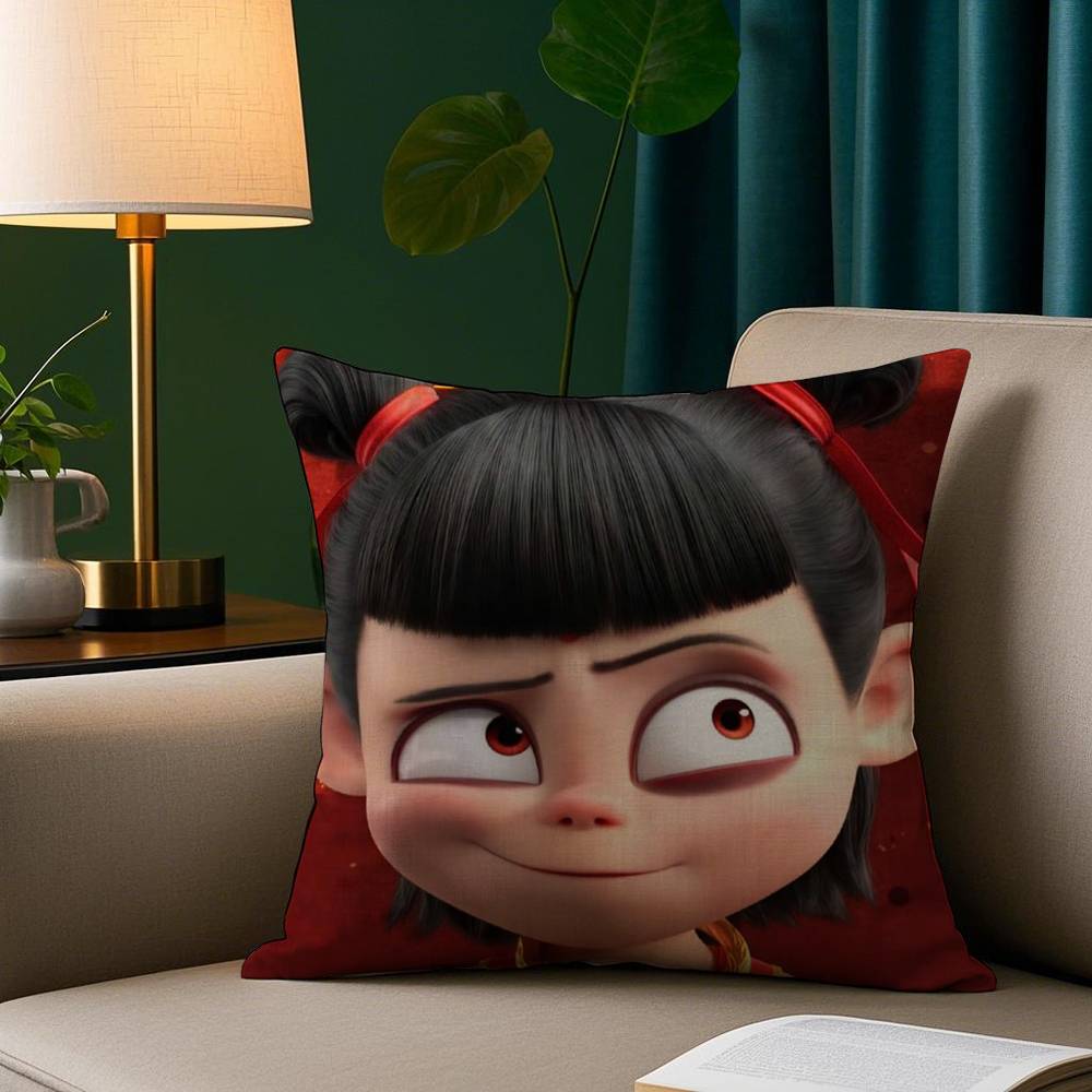 Cartoon Movie Nezha Pillow Case Plush Fabric Soft Pillowcase Double Sided Print Sofa Cushion Cover Throw 18x18Inch
Cartoon Movie Nezha Pillow Case Plush Fabric Soft Pillowcase Double Sided Print Sofa Cushion Cover Throw 18x18Inch