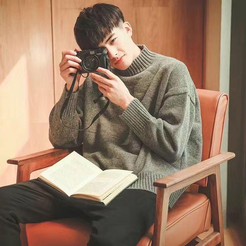 Autumn Winter Fashion Long Sleeve Half High Collar Solid Sweaters Men s Clothing Casual All-match Warm Simplicity Knitting Tops XXXL армія зелений колір
Autumn Winter Fashion Long Sleeve Half High Collar Solid Sweaters Men s Clothing Casual All-match Warm Simplicity Knitting Tops XXXL армія зелений колір