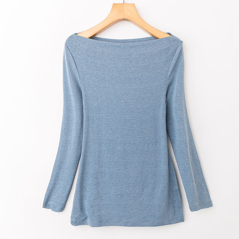 Spring & Fall Export K-style New Arrival Elegant Fashion All-Match Minimalist off-Neck Long Sleeve Pullover Top Light blue gray All yards
Spring & Fall Export K-style New Arrival Elegant Fashion All-Match Minimalist off-Neck Long Sleeve Pullover Top Light blue gray All yards