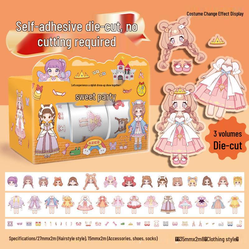 Influencer Costume Journal Tape & Cute Girl Stickers Set - Waterproof DIY Children s Stickers
Influencer Costume Journal Tape & Cute Girl Stickers Set - Waterproof DIY Children s Stickers