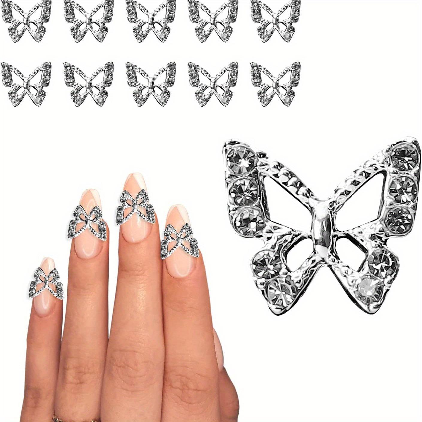 10 шт. подвески для ногтей-бабочки со стразами, аксессуары для дизайна ногтей, принадлежности для дизайна ногтей для женщин и девочек, украшения для дизайна ногтей серебряный
10 шт. подвески для ногтей-бабочки со стразами, аксессуары для дизайна ногтей, принадлежности для дизайна ногтей для женщин и девочек, украшения для дизайна ногтей серебряный