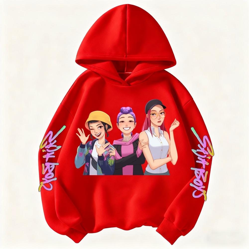 Корейская популярная K-pop толстовка для детей «Охотник на демонов», одежда для мальчиков и девочек, теплая детская худи на осень и зиму 100
Корейская популярная K-pop толстовка для детей «Охотник на демонов», одежда для мальчиков и девочек, теплая детская худи на осень и зиму 100