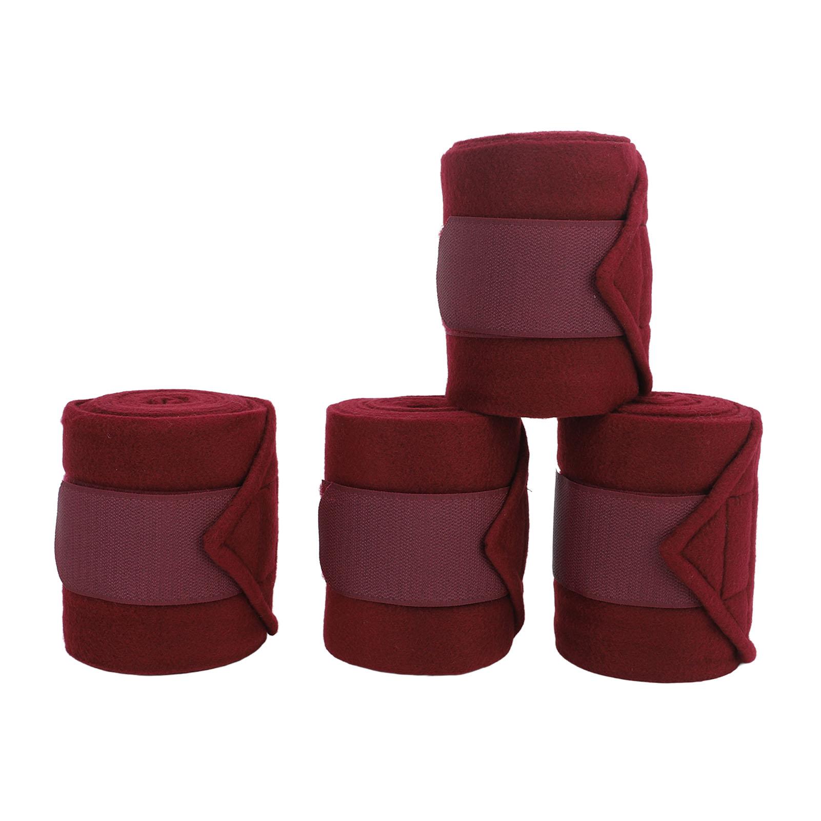 4 Pcs Horse Leg Wraps Thicken Polyester Burgundy Hook Loop Design Breathable Equine Leg Bandage for Jumping Strenuous Training
4 Pcs Horse Leg Wraps Thicken Polyester Burgundy Hook Loop Design Breathable Equine Leg Bandage for Jumping Strenuous Training