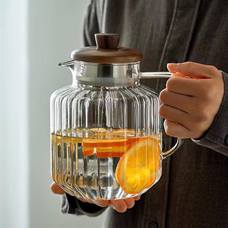 1500ml High Borosilicate Glass Cold Water & Tea Kettle
1500ml High Borosilicate Glass Cold Water & Tea Kettle
