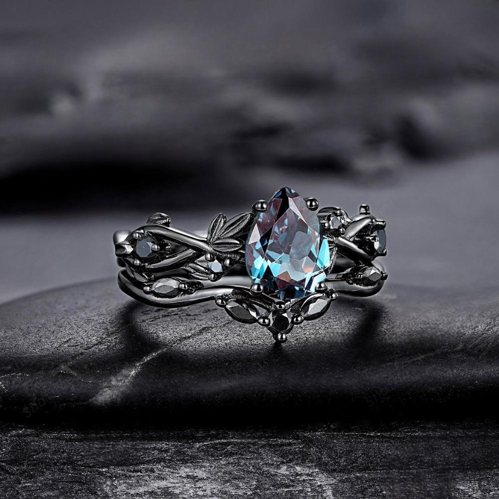 New ring gun black inlaid sea blue zircon ring European and American ins engagement jewelry women Accessories Jewelry 11 чорний
New ring gun black inlaid sea blue zircon ring European and American ins engagement jewelry women Accessories Jewelry 11 чорний