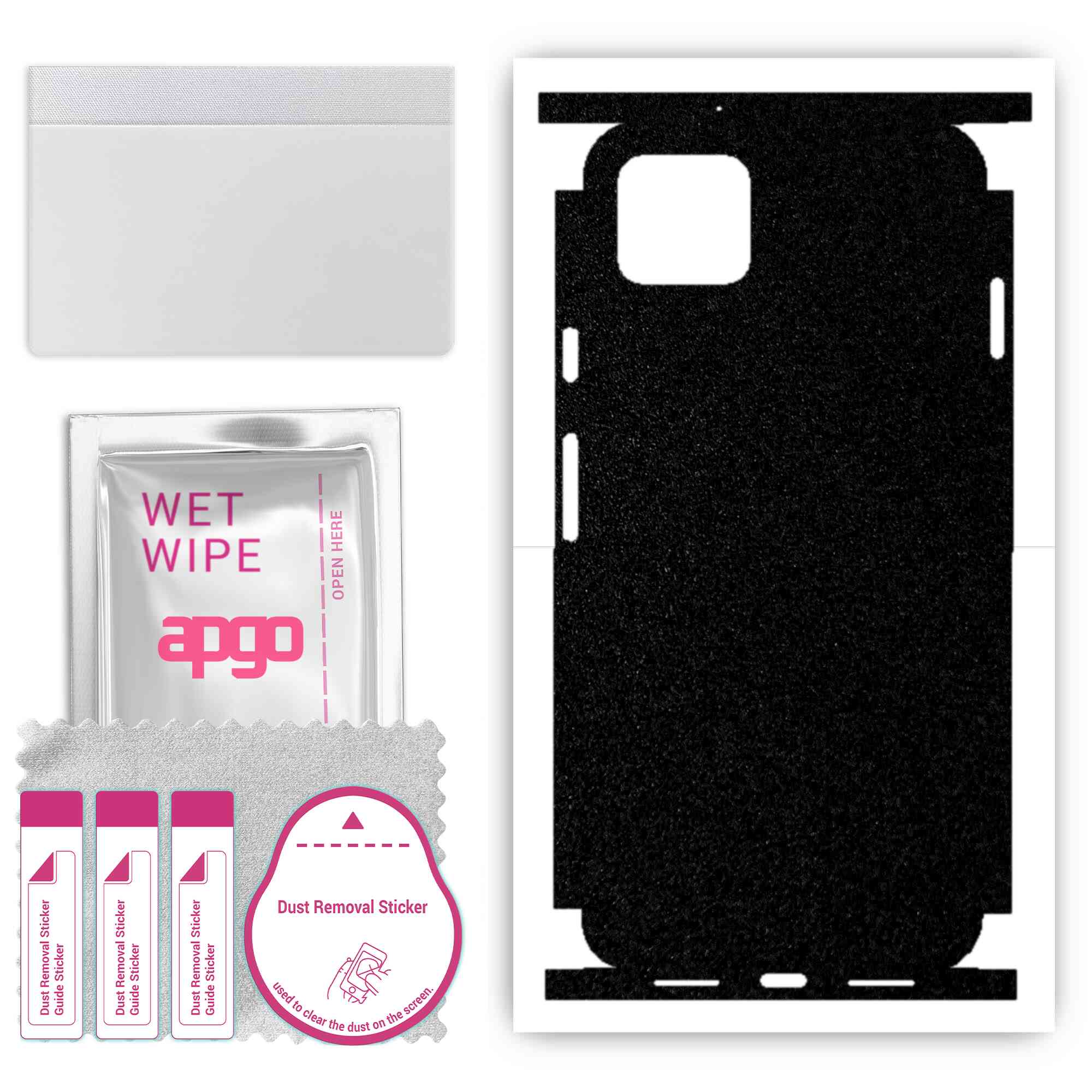 Apgo Protective Skin Sticker for the back+sides compatible with Google Pixel 4 XL, Full Wrap Film, Foil, Vinyl - Pattern Matte Black
Apgo Protective Skin Sticker for the back+sides compatible with Google Pixel 4 XL, Full Wrap Film, Foil, Vinyl - Pattern Matte Black