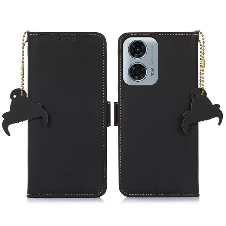 For Motorola Moto E14 4G / G04 4G / G04s 4G / G24 4G Case RFID Blocking TPU+Genuine Cow Leather Smart Phone Cover
For Motorola Moto E14 4G / G04 4G / G04s 4G / G24 4G Case RFID Blocking TPU+Genuine Cow Leather Smart Phone Cover