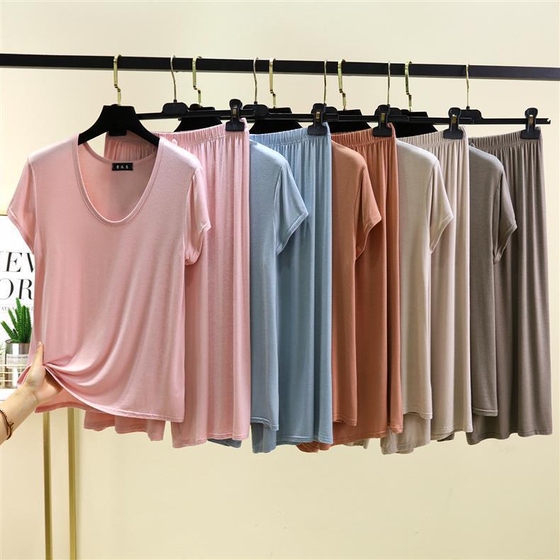 Women s Casual Two-Piece Set: Modal U-Neck T-Shirt & High-Waisted Tie-Waist Wide-Leg Pants 5XL
Women s Casual Two-Piece Set: Modal U-Neck T-Shirt & High-Waisted Tie-Waist Wide-Leg Pants 5XL