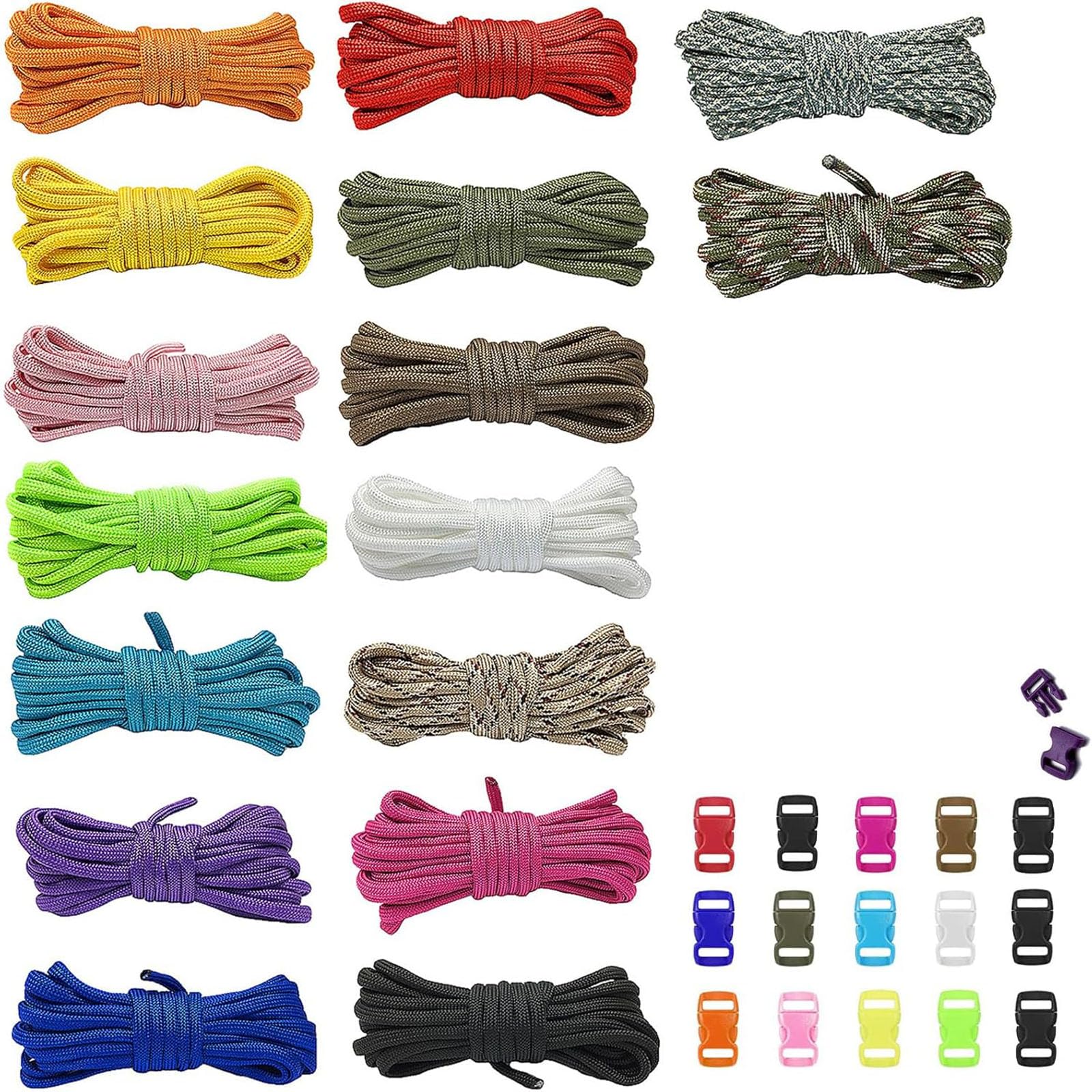 HUIKKJP Paracord 4mm 3m Load Capacity 260kg Multi-purpose DIY Crafting and Sewing Tool Set 16 Colors
HUIKKJP Paracord 4mm 3m Load Capacity 260kg Multi-purpose DIY Crafting and Sewing Tool Set 16 Colors