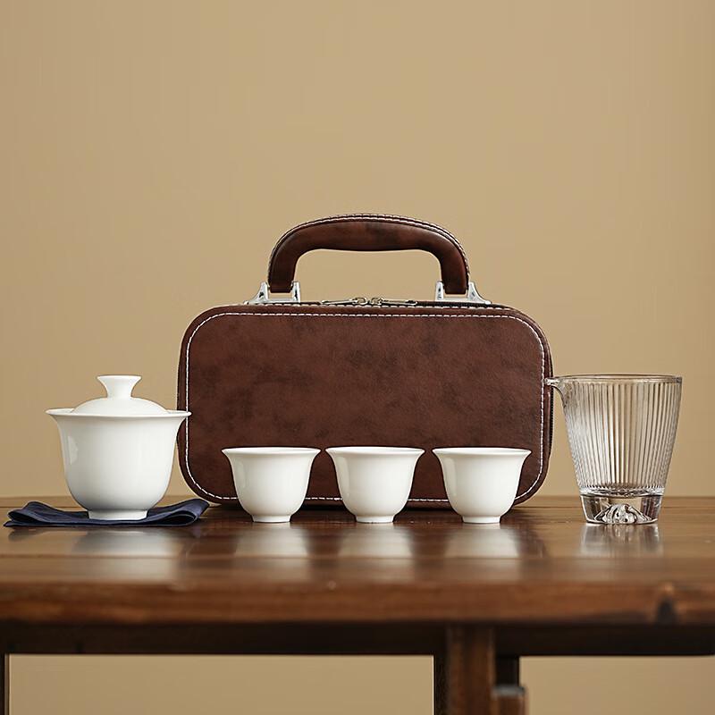 ME Mutton-Fat Jade Ceramic Kung Fu Tea Set Gaiwan Style
ME Mutton-Fat Jade Ceramic Kung Fu Tea Set Gaiwan Style