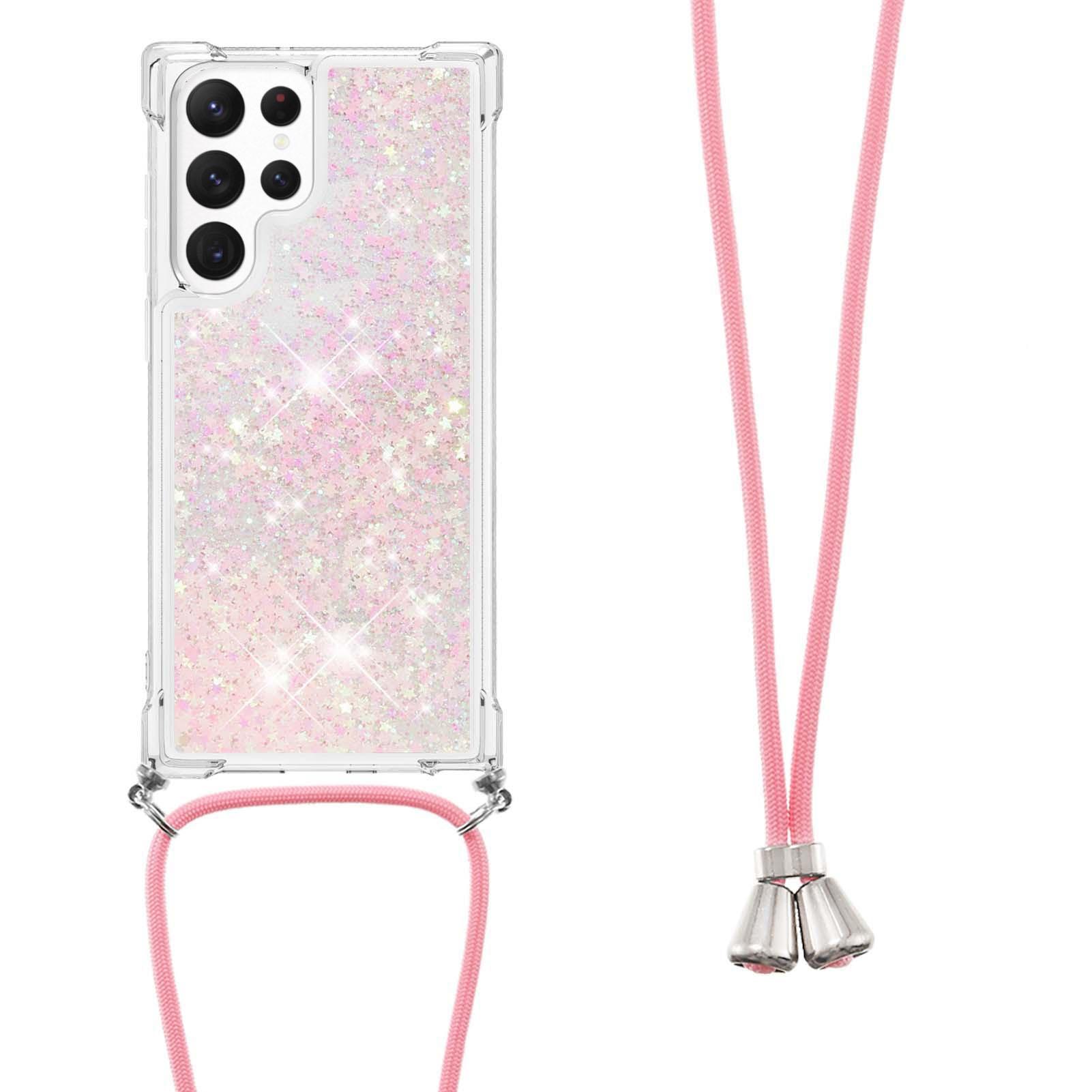 For Samsung Galaxy S23 Ultra TPU Case Quicksand Design Phone Cover with Lanyard Pink/Pentagrams
For Samsung Galaxy S23 Ultra TPU Case Quicksand Design Phone Cover with Lanyard Pink/Pentagrams