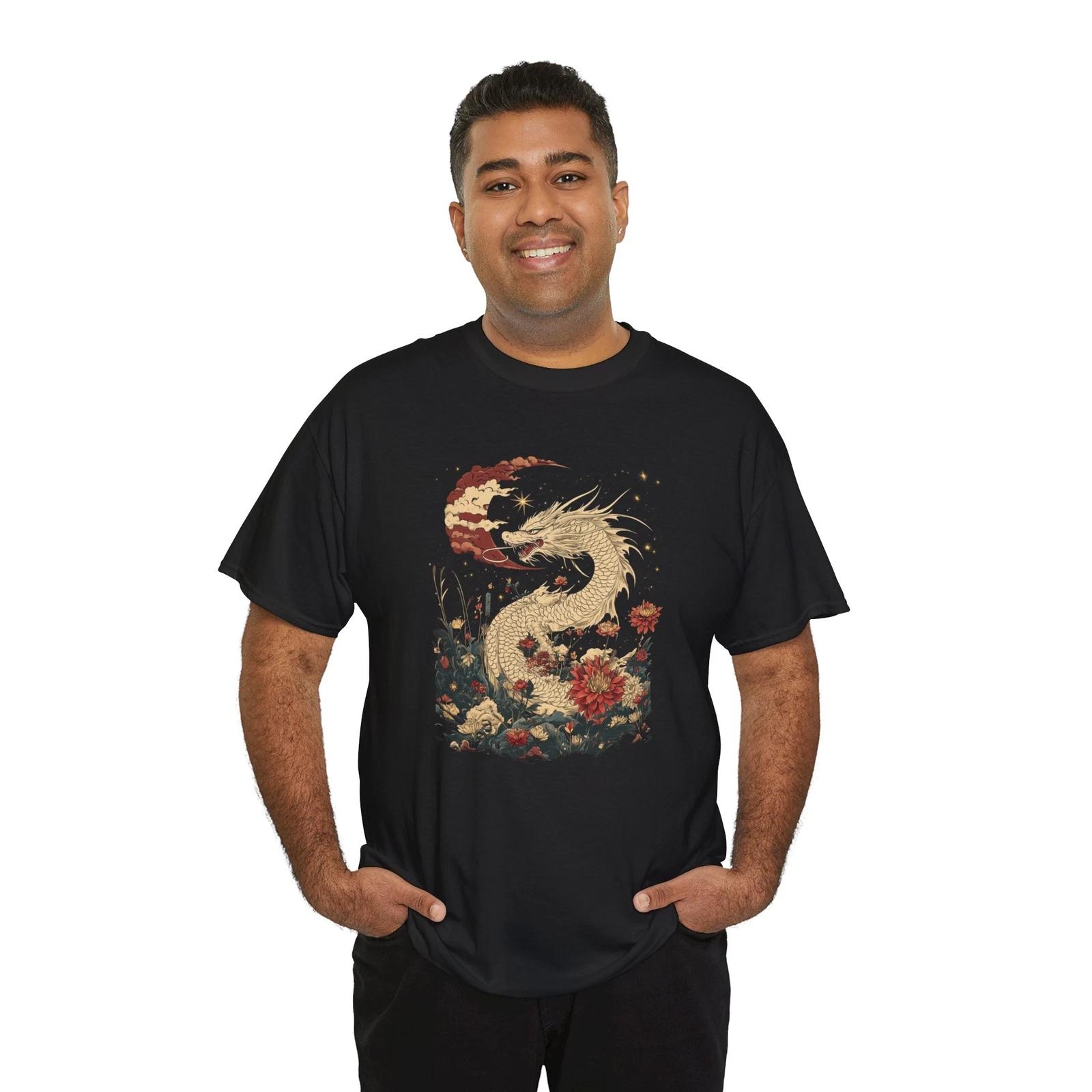 White Dragon Floral T-Shirt | Matsuri Summer Tee | Kimono & Fireworks Shirt 4XL
White Dragon Floral T-Shirt | Matsuri Summer Tee | Kimono & Fireworks Shirt 4XL