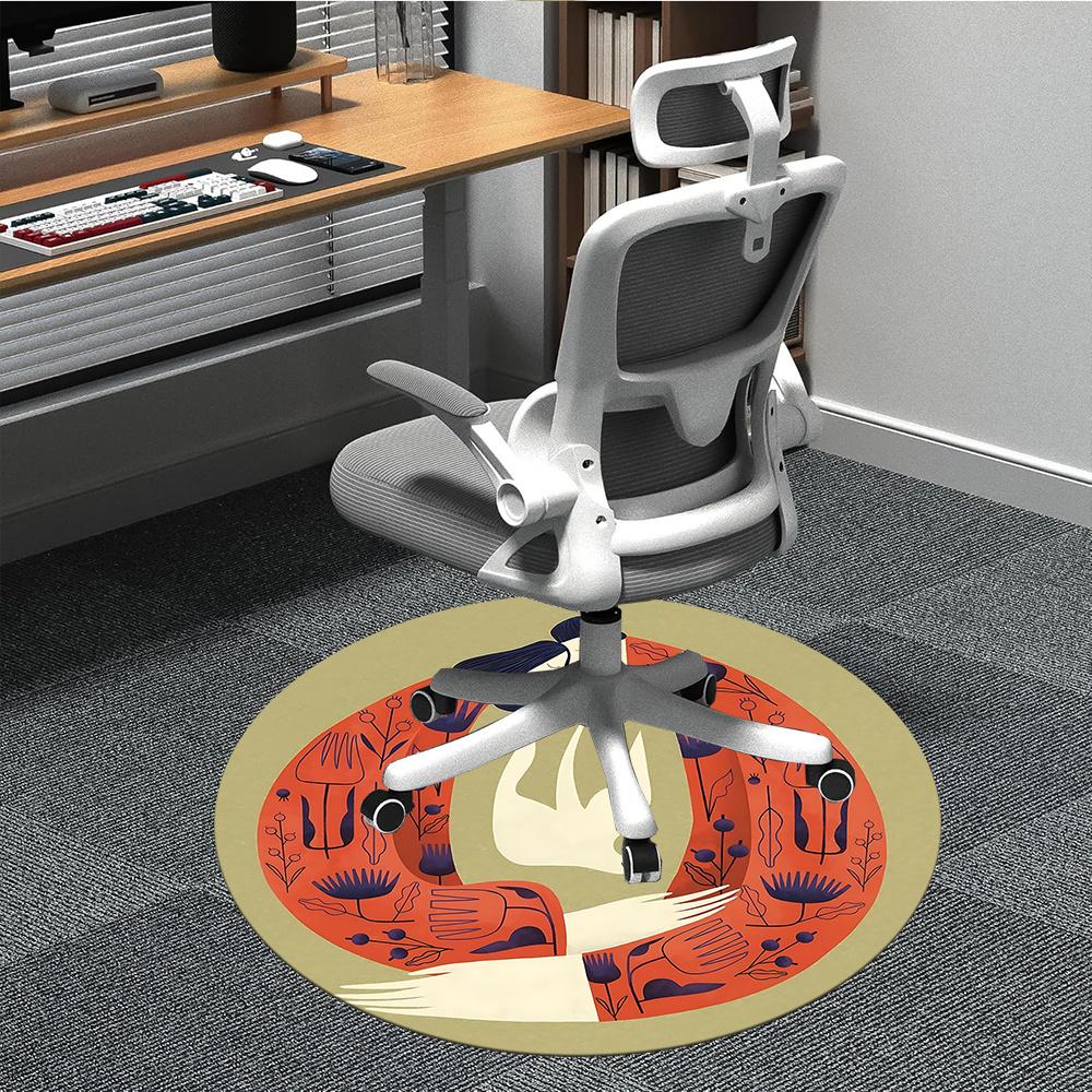1pc Garden Love Office Round Area Rug, Indoor Mat Suitable ForOffice, Under Office Chairs Bedroom Living Room Home Decor, Room Decot140 80cm by 80cm
1pc Garden Love Office Round Area Rug, Indoor Mat Suitable ForOffice, Under Office Chairs Bedroom Living Room Home Decor, Room Decot140 80cm by 80cm