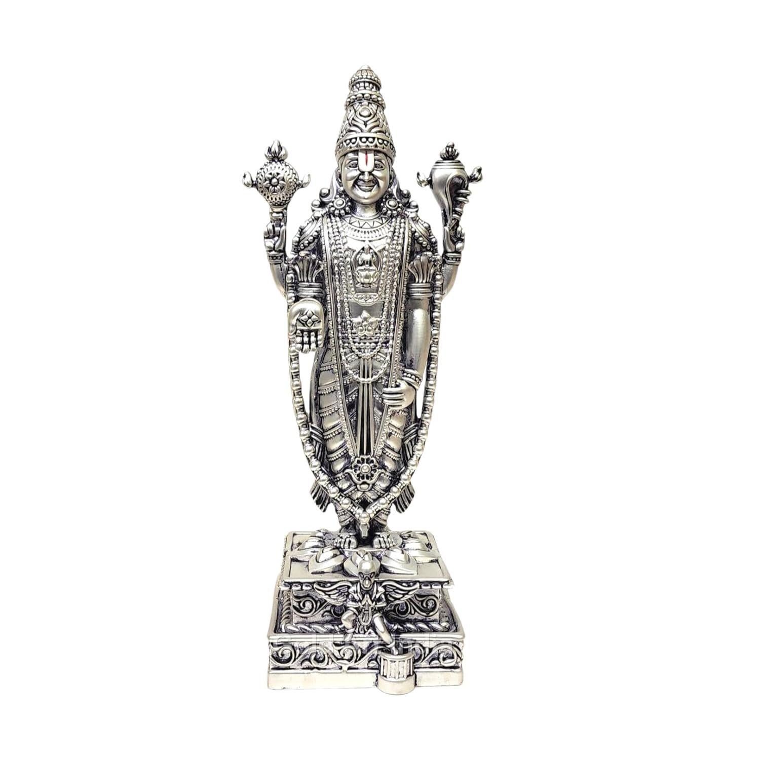 Lord Tirupati Balaji Silver Matte Idol with Garuda for Car Dashboard | Vishnu Ji Idol for Office Desk | Venkateswara Swamy Murti for Home
Lord Tirupati Balaji Silver Matte Idol with Garuda for Car Dashboard | Vishnu Ji Idol for Office Desk | Venkateswara Swamy Murti for Home
