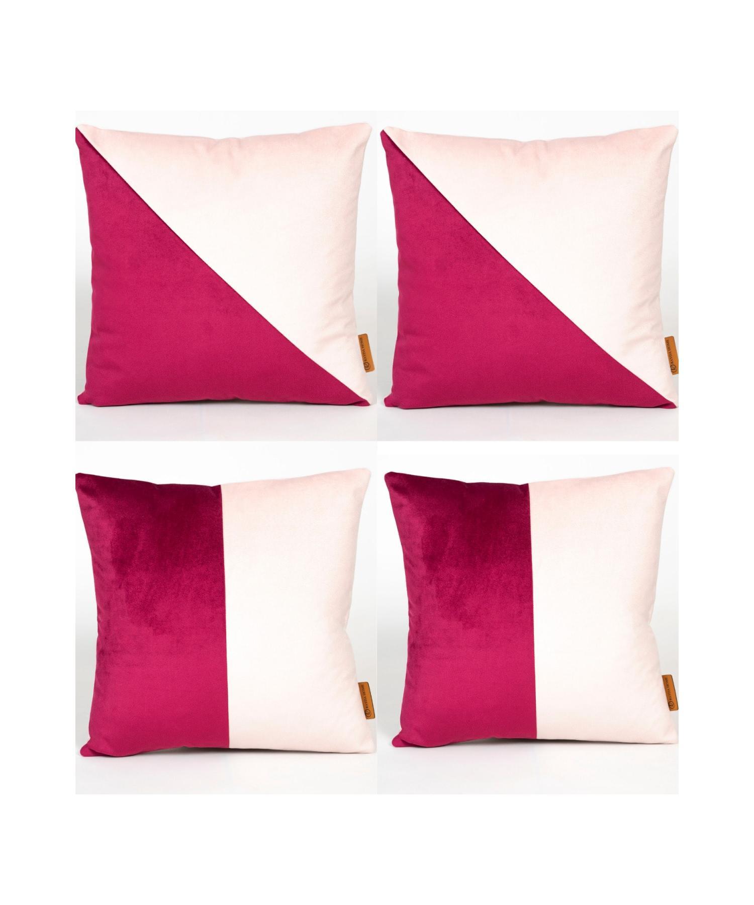 Decorative Fuchsia And Powder Combined Geometric Shape 4 Pcs Cushion Cover 40*40 Cm
Decorative Fuchsia And Powder Combined Geometric Shape 4 Pcs Cushion Cover 40*40 Cm