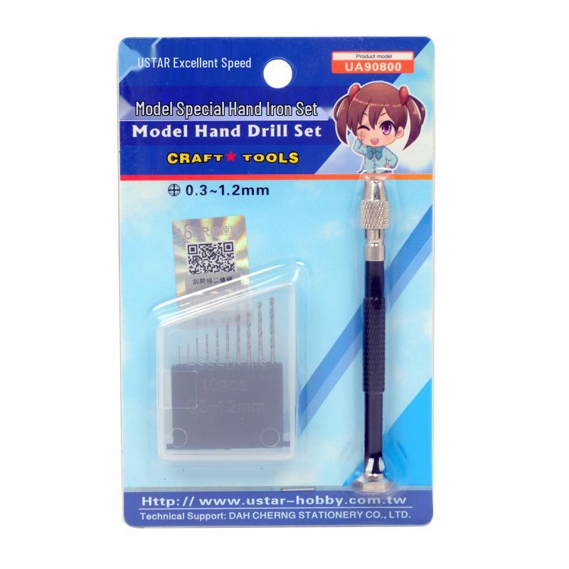 Yousuda Precision Mini Hand Drill Set with 10 Bits (0.3-1.2mm) for Model Drilling
Yousuda Precision Mini Hand Drill Set with 10 Bits (0.3-1.2mm) for Model Drilling