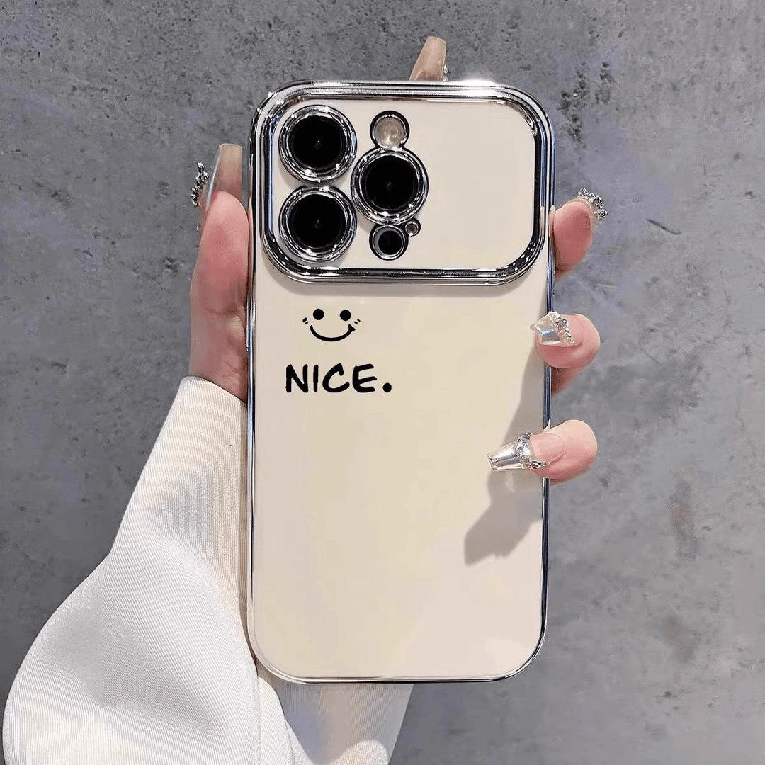 Creative Smiley Face Electroplated Phone Case with View Window for Apple 12/13/14/16Promax, Full Coverage Apple 11 Pro Max
Creative Smiley Face Electroplated Phone Case with View Window for Apple 12/13/14/16Promax, Full Coverage Apple 11 Pro Max