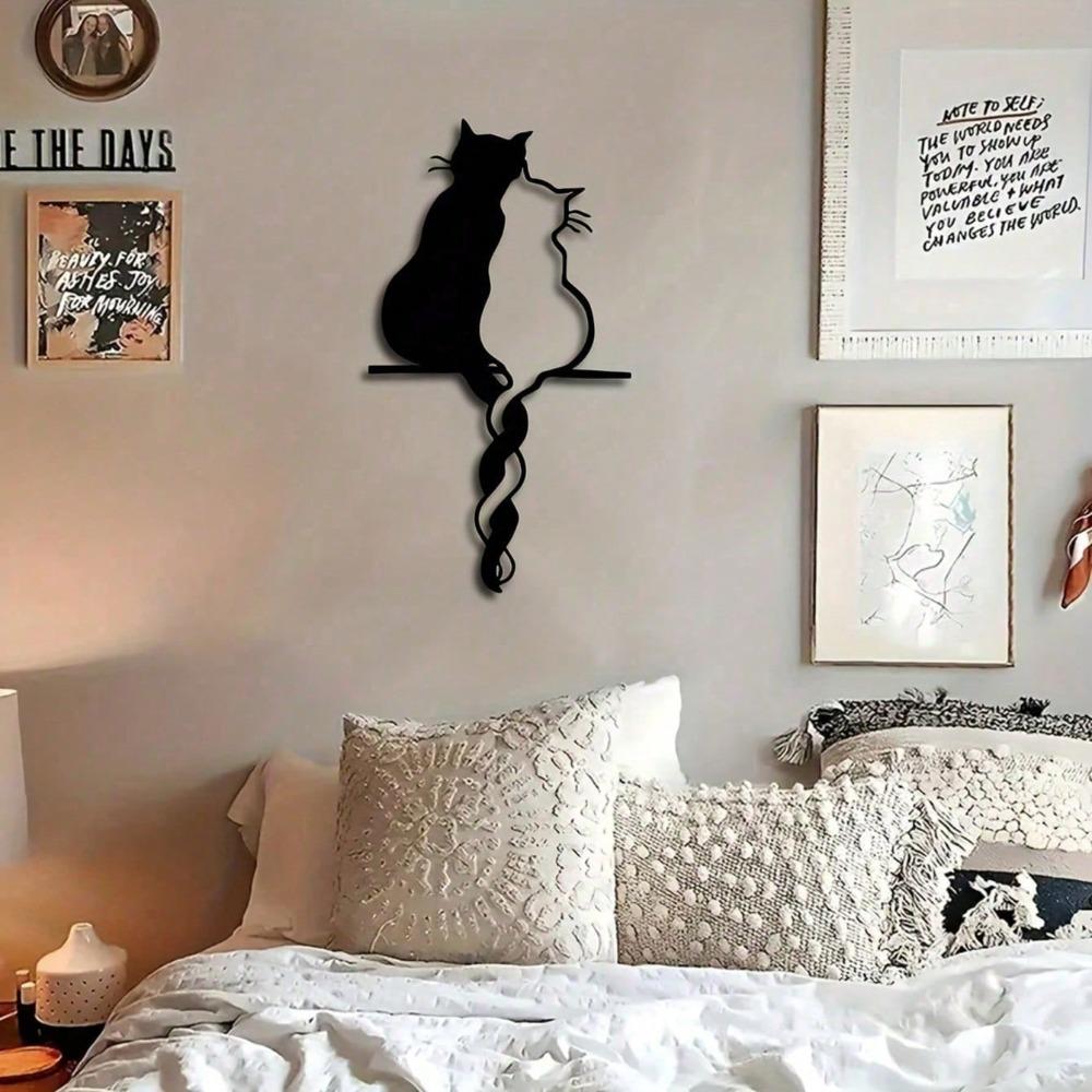 Причудливое настенное искусство с изображением кошки из металла - минималистский декор для дома и улицы для любителей кошек, идеальный подарок для ,подходит для современного украшения дома, TY7262 разноцветный
Причудливое настенное искусство с изображением кошки из металла - минималистский декор для дома и улицы для любителей кошек, идеальный подарок для ,подходит для современного украшения дома, TY7262 разноцветный